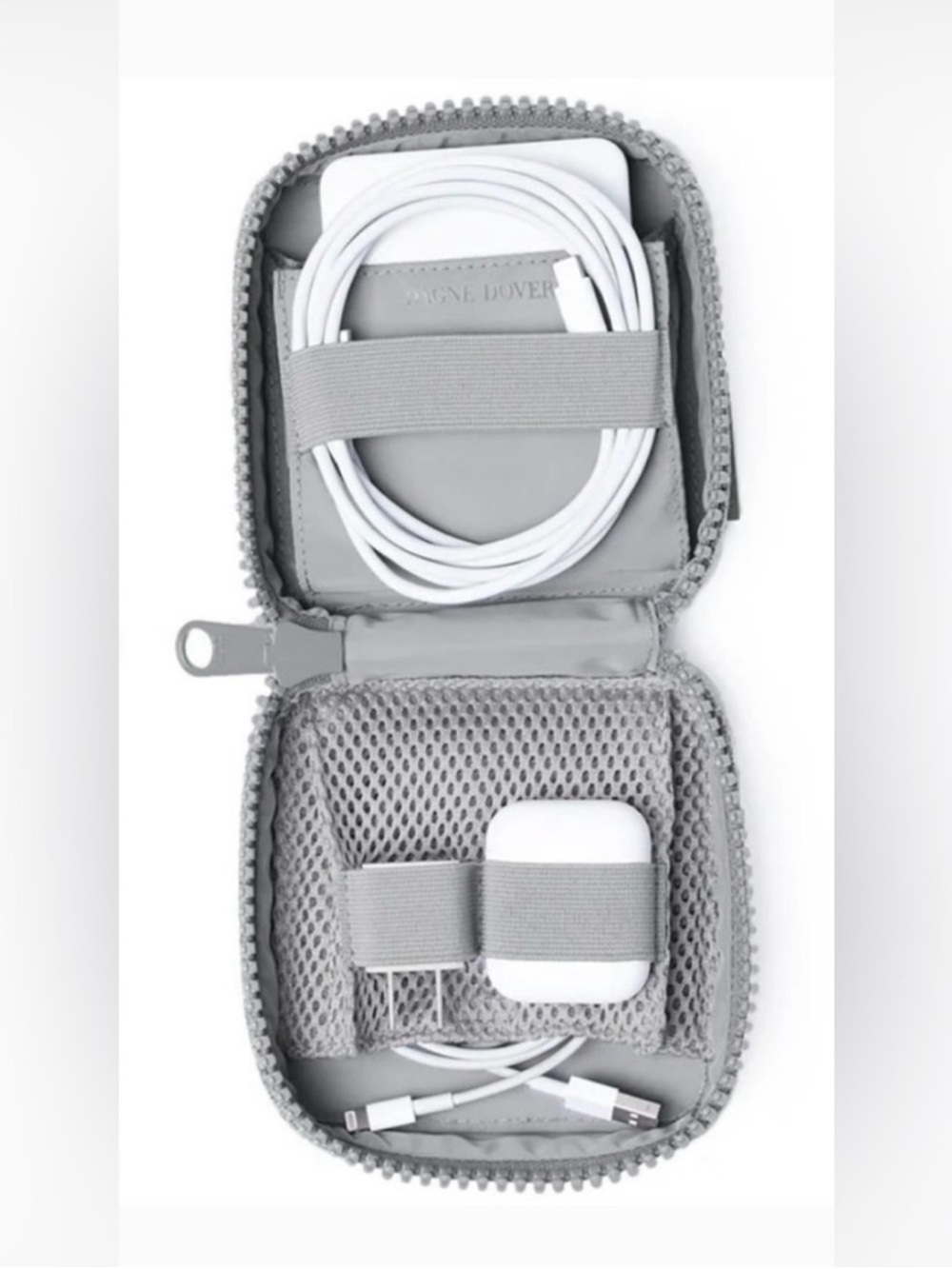 Dagne Dover Arlo Neoprene Small Tech Organizer Heathered Gray